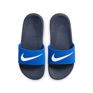 Nike Navy and Blue Slide Sandals